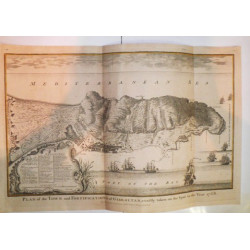 Plan of the Town and Fortifications of Gibraltar, exactly taken on the Spot in the Year 1738.