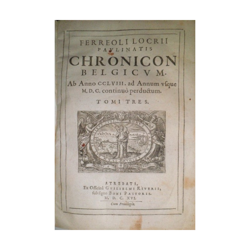 Chronicon Belgicum. Ab Anno 258 ad Annum usque 1600 continuò perductum.