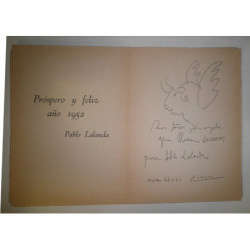 Próspero y feliz año 1952. Pablo Lalanda. [Felicitación de Año Nuevo].