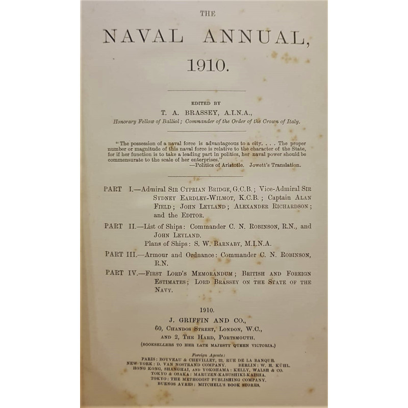 The Naval Annual, 1910.