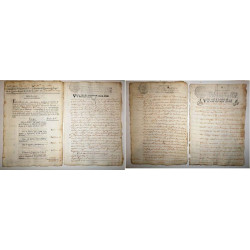 CASTILLEJA DE CAMPO. Importante colección de 72 documentos manuscritos de 1 a 54 hojas, sumando un total mas de 660 folios, comp