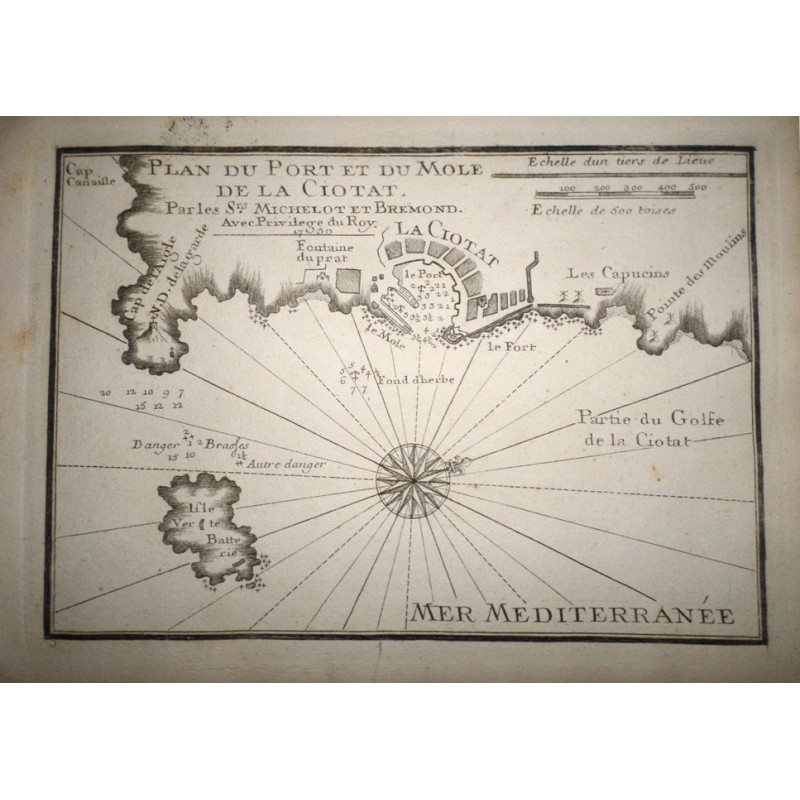 Plan du Port et du Moli de la Ciotat.