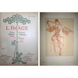 L'IMAGE revue Mensuelle Littéraire et artistique orné de figures sur bois. Nº 2. Javier 1897.