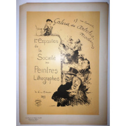 1e. Exposition de la Societé des Peintres Lithographes du 4 au 15 Novembre 1897. Les Maitres de l'Affiche Plancha 206.