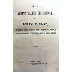 De la Administración de Justicia.