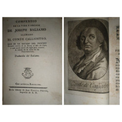 COMPENDIO  de la vida y hechos de Joseph Balsamo llamado el Conde Calliostro.  Que se ha sacado del Proceso formado conta él en