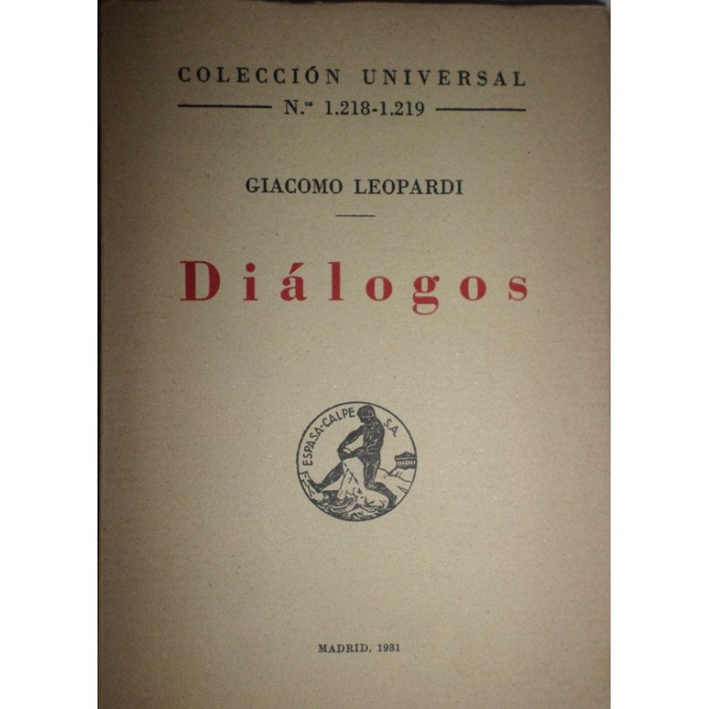 Diálogos. Traducción del italiano por Alvaro Martín.