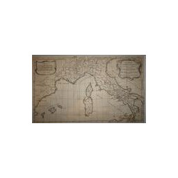 Carte pour l'expedition d'Annibal en sur laquelle son passage en Italie et les principales de ses marches son tracées pour l'int