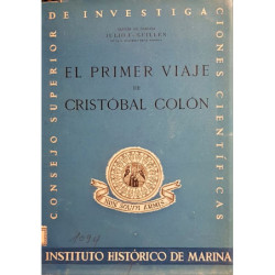 El primer viaje de Cristóbal Colón.