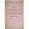 Discurso que en la solemne fiesta celebrada por el venerable clero y la Asociación de católicos en honor de Pío IX. Por el vigés