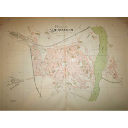 PLANO de Salamanca. Revisado por el Ayuntamiento. Escala 1:7.000.