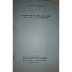 El español en la obra lingüística y filológica de B. P. Hasdeu.