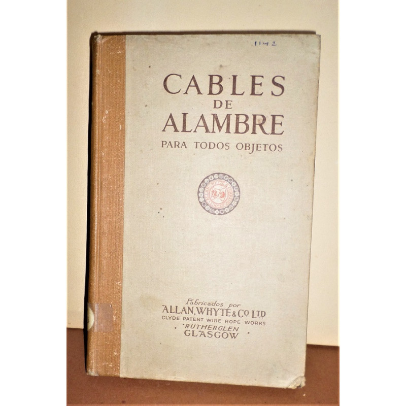 CABLES de alambre para todos los objetos. Fabricados por Allan, White & Co.