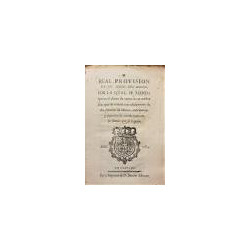 REAL Provisión de los Señores del Consejo, por la qual se manda que en el abasto de carnes no se celebre más que un remate con s
