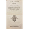 REAL Cédula de S.M. y Señores del Consejo, en que se concede privilegio exclusivo por tiempo de quatro años a Don Francisco Segu