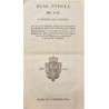 REAL Cédula de S.M. y Señores del Consejo, en que se concede privilegio exclusivo por tiempo de quatro años a Don Francisco Segu