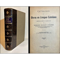 Catálogo de obras en lengua catalana impresas desde 1474 hasta 1860.