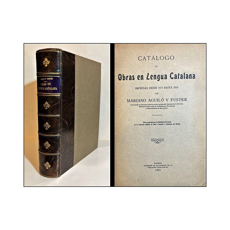 Catálogo de obras en lengua catalana impresas desde 1474 hasta 1860.