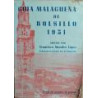 GUÍA Malagueña de Bolsillo. Callejero y plano completo de la Ciudad, en cuyos once sectores numerados y cuadriculados, quedan re