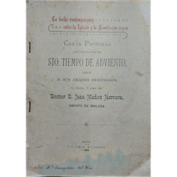 La lucha contemporánea entre la Iglesia y la Revolución impía. Carta Pastoral que con ocasión del Sto. Tiempo de Adviento, dirig