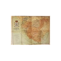 Mapa de la provincia de Cádiz. Colección de cartas geográficas de las provincias españolas cuidadosamente rectificadas por perso