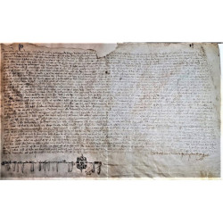 SEPAN cuantos esta carta vieren como yo Doña Teresa de Ayala mujer de Rodrigo de Rivera, que Dios dé santo reposo, Vasayo que fu