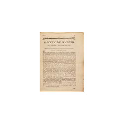 GAZETA de Madrid. 1785