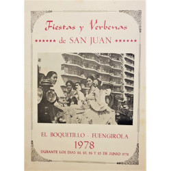 FIESTAS y verbenas de San Juan. El Boquetillo-Fuengirola 1978.