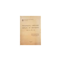 PRESUPUESTO ordinario y especial de urbanismo para el año 1963 del Ayuntamiento de Málaga.