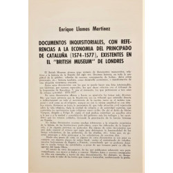 Documentos inquisitoriales, con referencias a la economía del principado de Cataluña (1574-1577), existentes en el “British Muse