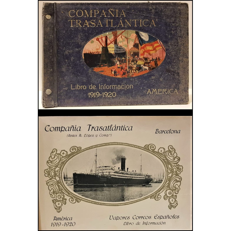 COMPAÑÍA Trasatlántica. Libro de información 1919-1920. América.