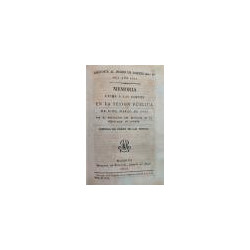 Memoria leída a las Cortes en la sesión pública de 10 de Marzo de 1821 por el  encargado del despacho de la Secretaría de Guerra