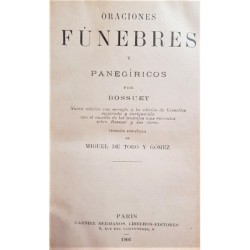 Oraciones Fúnebres y Paneíricos.