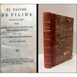 El Pastor de Filida. Compuesto por... Sale a luz de la Librería Mayansiana.